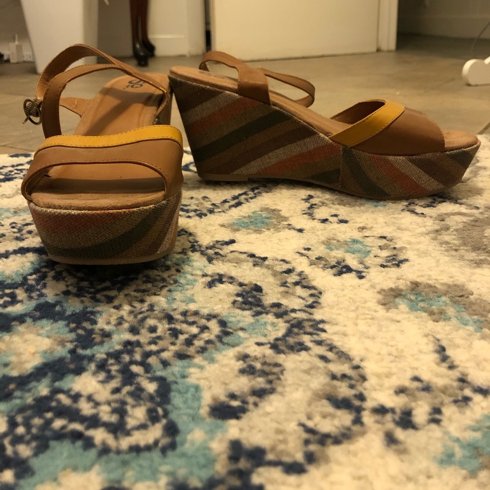 retro wedge heels